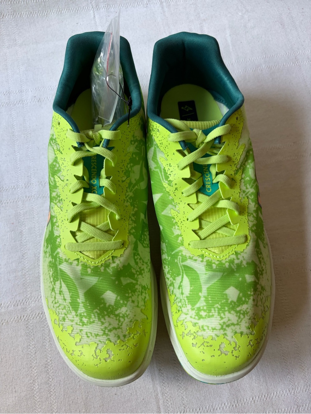 Hoka One One Crescendo XC Green Track Spike Running Shoes Men's Size 9.5 - Picture 2 of 8